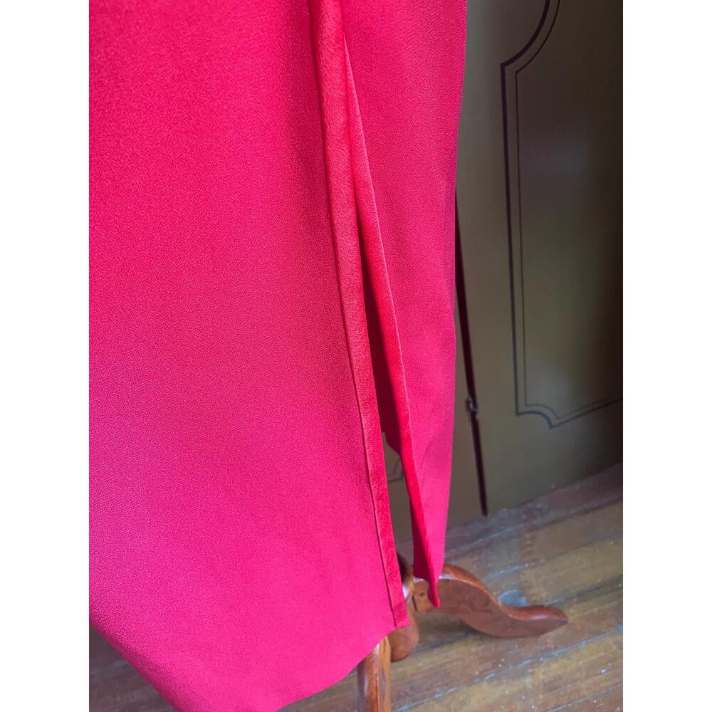Vintage evening dress in red by Bill Blass, size 6 - Picture 6 of 8